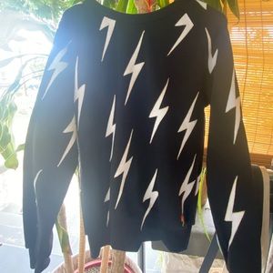 Bolt stitch repeat crew aviator nation